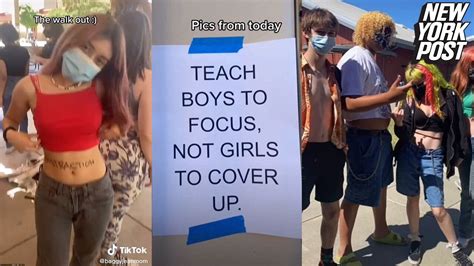 teens protest high school s sexist dress code am i distracting