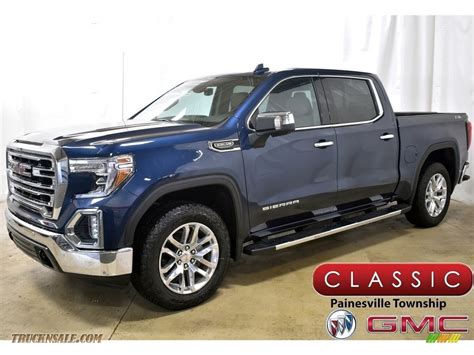 2020 Gmc Sierra 1500 Slt Crew Cab 4wd In Pacific Blue Metallic 121051