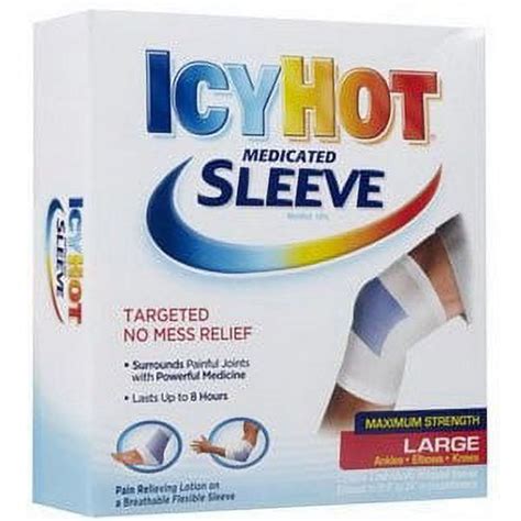 Icy Hot Maximum Strength Medicated Sleeve Large 3 Count Box