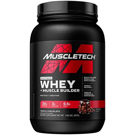 Muscletech 100 Whey Protein Powder Triple Chocolate Muscle Builder