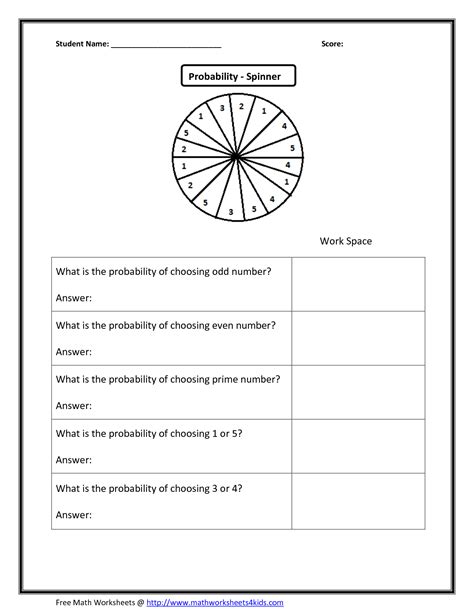 19 Best Images Of Compound Probability Worksheet 7th Grade 6th Grade