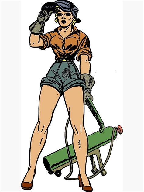 Vintage Sexy Welder Pin Up Girl Poster For Sale By Pdgraphics Redbubble