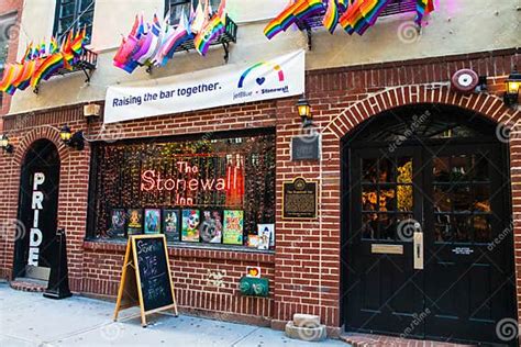 Historic Stonewall Inn Gay Bar In Greenwich Village Lower Manhattan Editorial Photo Image Of