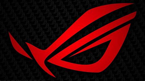 Baixe Papéis De Parede Do Grande Logotipo Asus Rog Vermelho E Preto