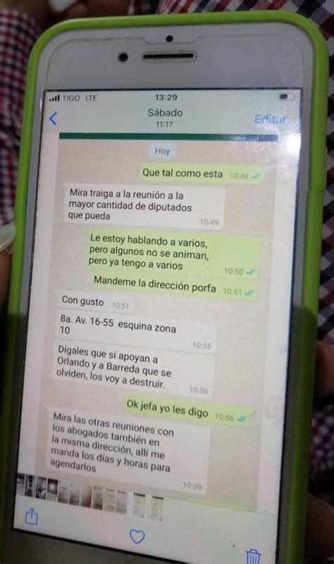 Los Voy A Destruir Difunden Chats De Whatsapp De Sandra Torres