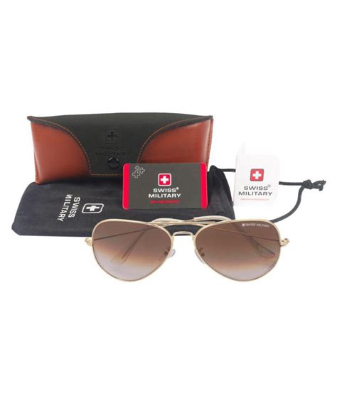 Swiss Military Brown Pilot Sunglasses Sun4 Buy Swiss Military Brown Pilot Sunglasses
