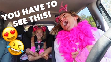 4 Year Old Girl And Daddy Do Cutest Carpool Karaoke Ever Youtube