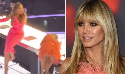 heidi klum addresses major wardrobe malfunction after agt audience member exposes all