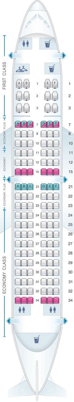 Seat Map Scandinavian Airlines Sas Airbus A321 Airline Seats
