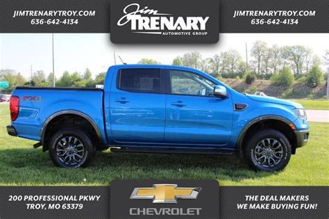 Used 2021 Ford Ranger Blue Lariat 4wd Supercrew Box For Sale At Jim