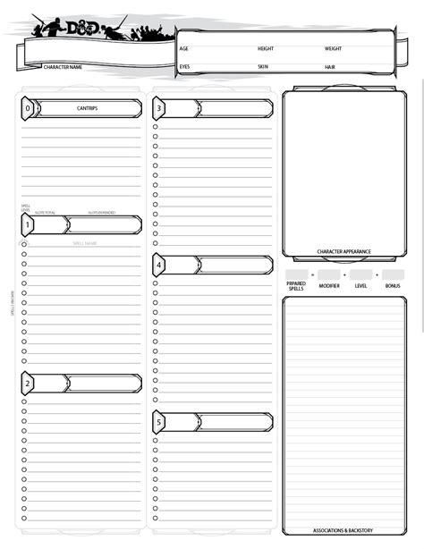 Google sheets d&d 5e character sheet