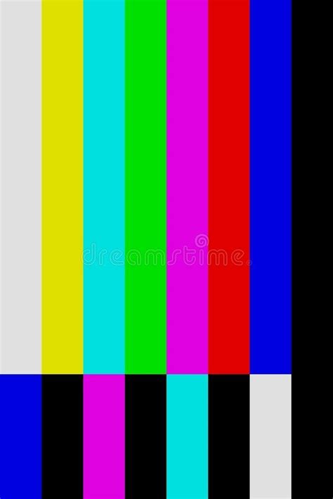 Color Bars Tv Off Air Screen Stock Illustration Illustration Of Color