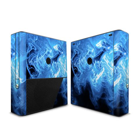 Microsoft Xbox 360 E Skin Blue Quantum Waves By Gaming Decalgirl