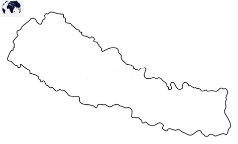 Blank Map Of Nepal