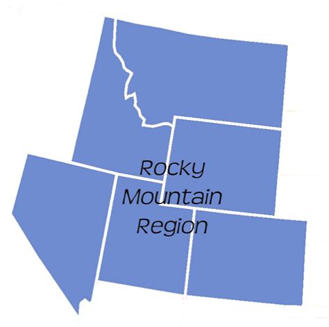 States And Capitals Rocky Mountain Region Diagram Quizlet