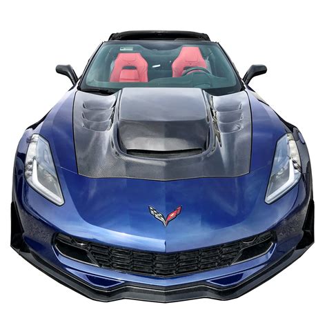 Competition Carbon Raised Cowl Hood Chevrolet Corvette C7 14 18