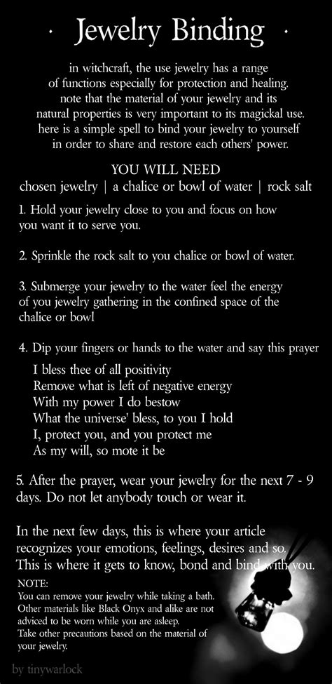 Here Is A Simple Jewelry Binding Spell For All Wiccans And Magick