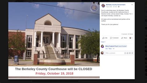 Berkeley County Courthouse Closed Again On Friday Wciv