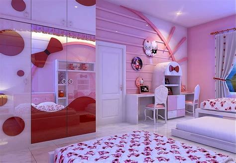 everyone will love this cute hello kitty themed bedroom and accessories ideas especially if