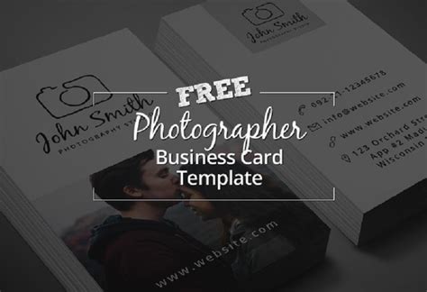 14 Free Photography Business Card Templates 2019