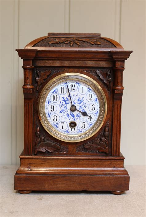 Arts And Crafts Walnut Mantel Clock 701306 Uk