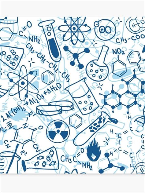 Química Lienzo Science Drawing Chemistry Posters Background Patterns