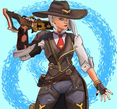 My Fanart Of Ashe The Result Of 2 Weeks Learning How To Draw Roverwatch