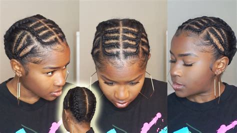 Easy Iverson Braids Protective Hairstyle On Short 4c Natural Hair