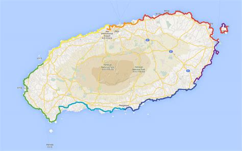 Satellite image of jeju, ethiopia and near destinations. Bicycle Paths on Jeju-Do - Kojects