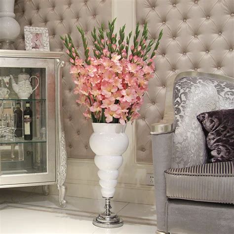 Decorate The Living Room Floor Gladiolus Flower Artificial Flowers