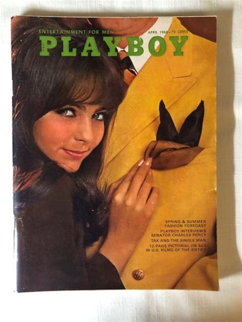 Vintage April Playboy Magazine Etsy