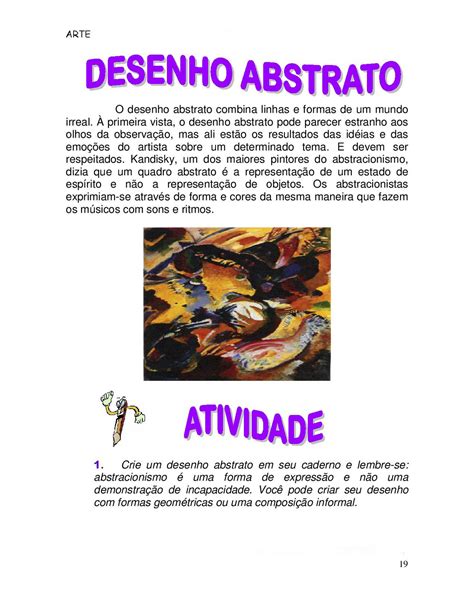 Atividades De Artes 8 Ano Com Gabarito YaLearn