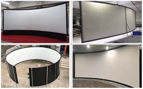 180° 220° 360° Large Curved Projector Screen Flight Simultaion Projection