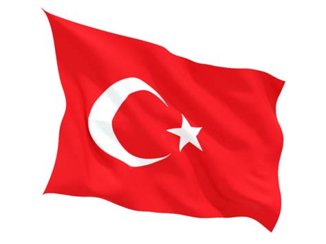 Fluttering Flag Illustration Of Flag Of Turkey