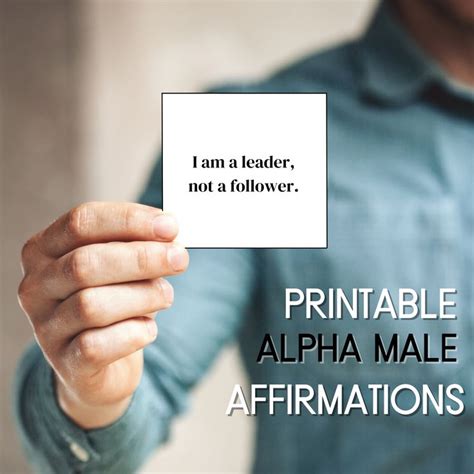 Perfect T For Your Masculine Boyfriend Alpha Male Affirmation Cards