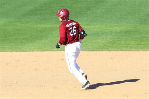 mendham doubles scores two to help gamecocks to win — canadian baseball network