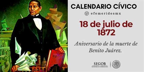 Calendario Cívico On Twitter Aniversario De La Muerte De Benito