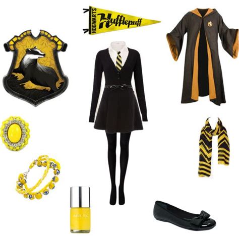 Hufflepuff School Uniform By Heather Mccallum On Polyvore Featuring Van