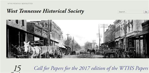 Call For Publications 2017 Edition Of The West Tennessee Historical