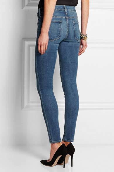 Frame Le Skinny De Jeanne Mid Rise Jeans Net A Portercom