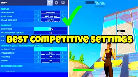 Best Competitive Graphics Settings Fortnite Battle Royale Chapter 3