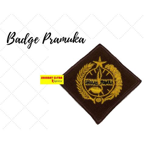 Jual Badge Pramuka Tunas Kelapa Coklat Indonesiashopee Indonesia