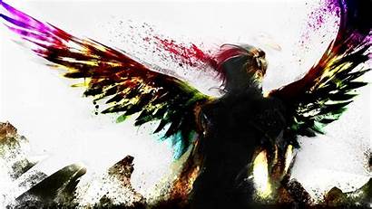 Wings Angel Fantasy Digital Artwork Colorful Wallpapers