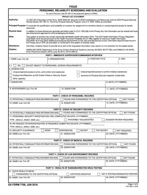 Da Form 7708 Fill Out And Sign Printable Pdf Template Airslate Signnow
