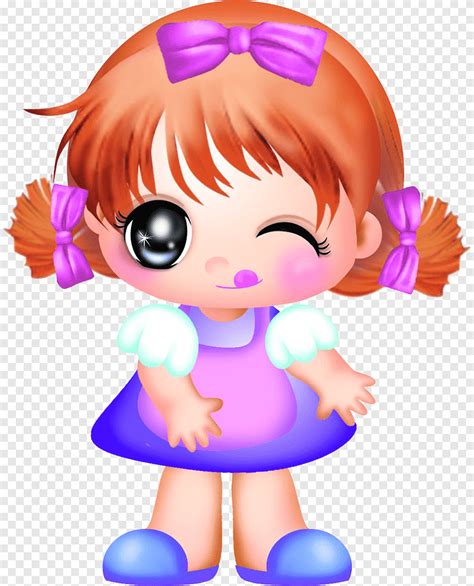 Free Download Infant Cartoon Girl Baby Girl Purple Child Png Pngegg