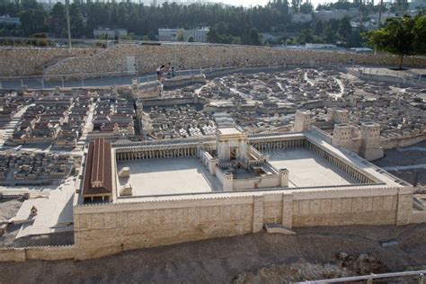 Second Temple Model Of Jerusalem Stock Photo Image Of Museum Travel