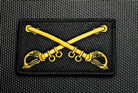 Us Army Cavalry Crossed Sabres Premium Embroidered Morale Patch