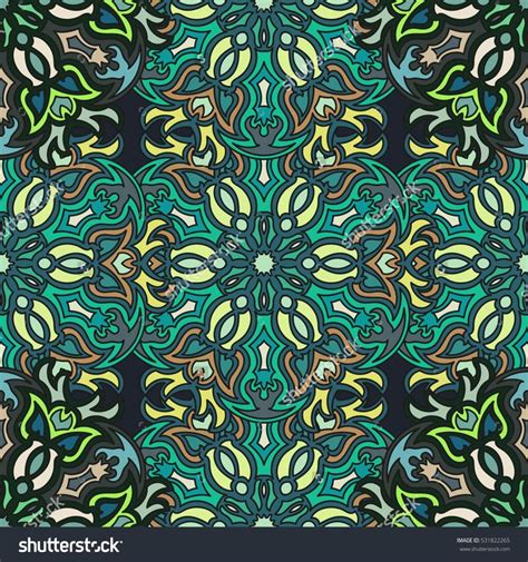 Ornate Floral Seamless Texture Endless Pattern With Vintage Mandala Elements Can Be Used For