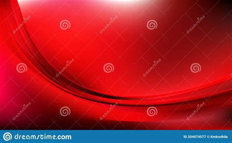 Abstract Cool Red Wave Background Vector Art Stock Illustration