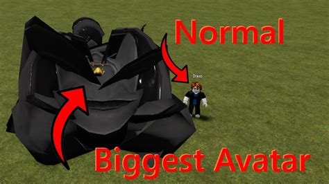 How To Make The New Biggest Roblox Avatar Youtube